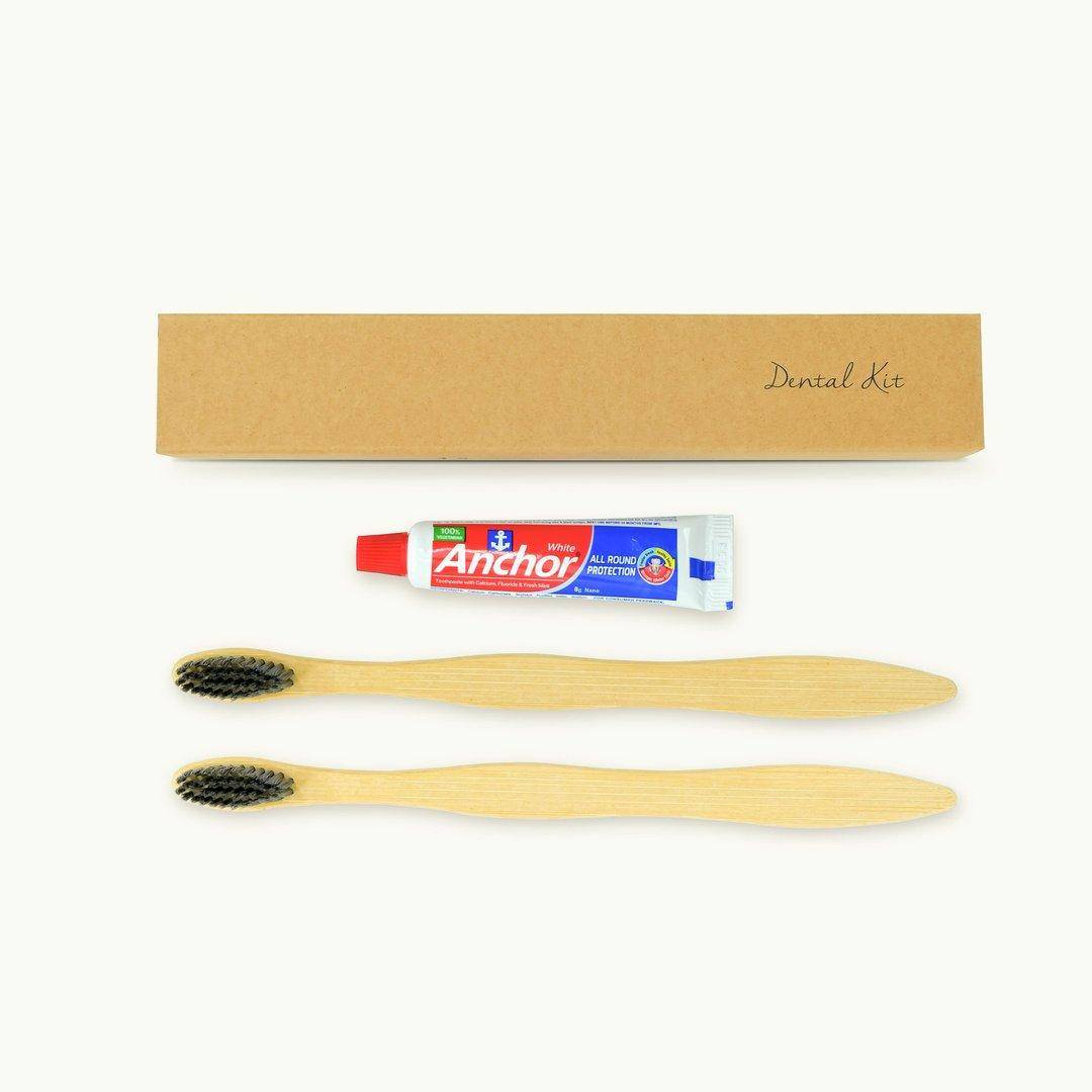 Bamboo Dental Kit Duo in Kraft Box (02 Toothbrush & Anchor) - Thumbnail 3