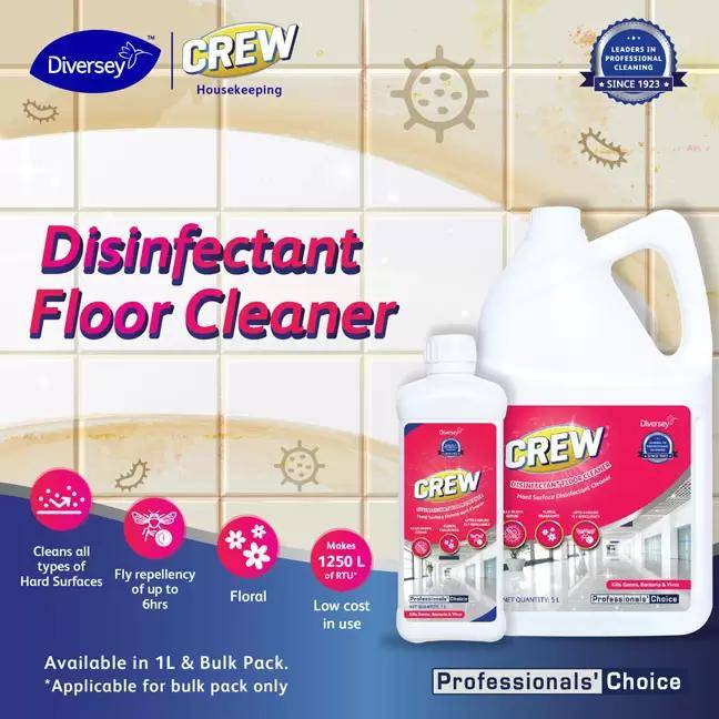 Image 2 of Crew Disinfectant Floor Cleaner (Floral), 5L