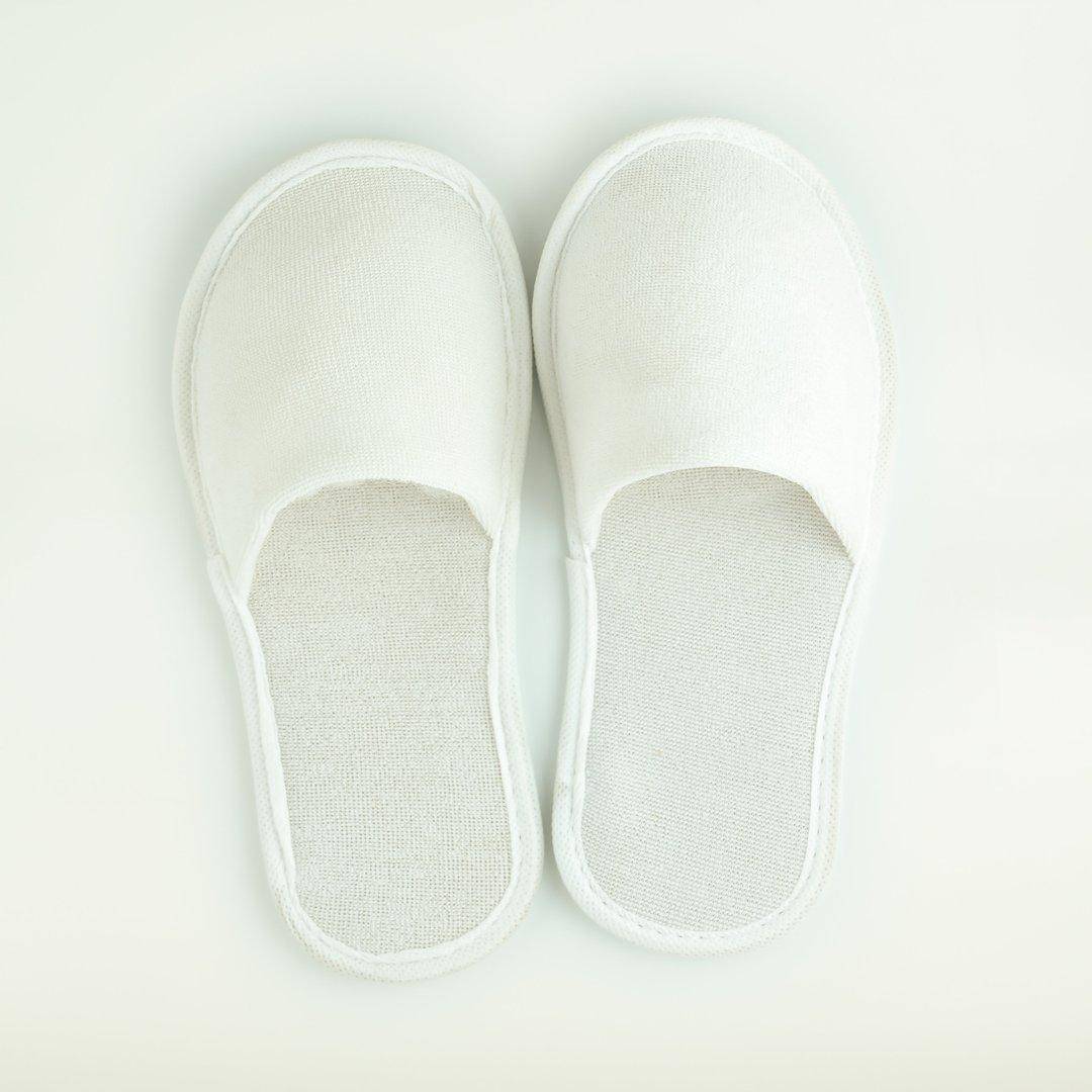 Image 1 of Slipper Terry Closed 2mm White