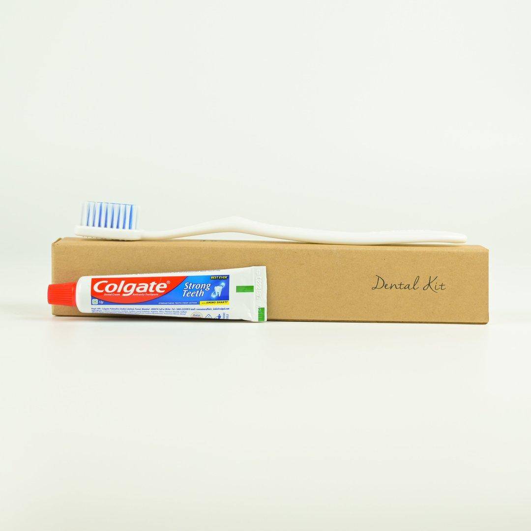 Dental Kit Toothbrush & Colgate Toothpaste, Kraft Box Series