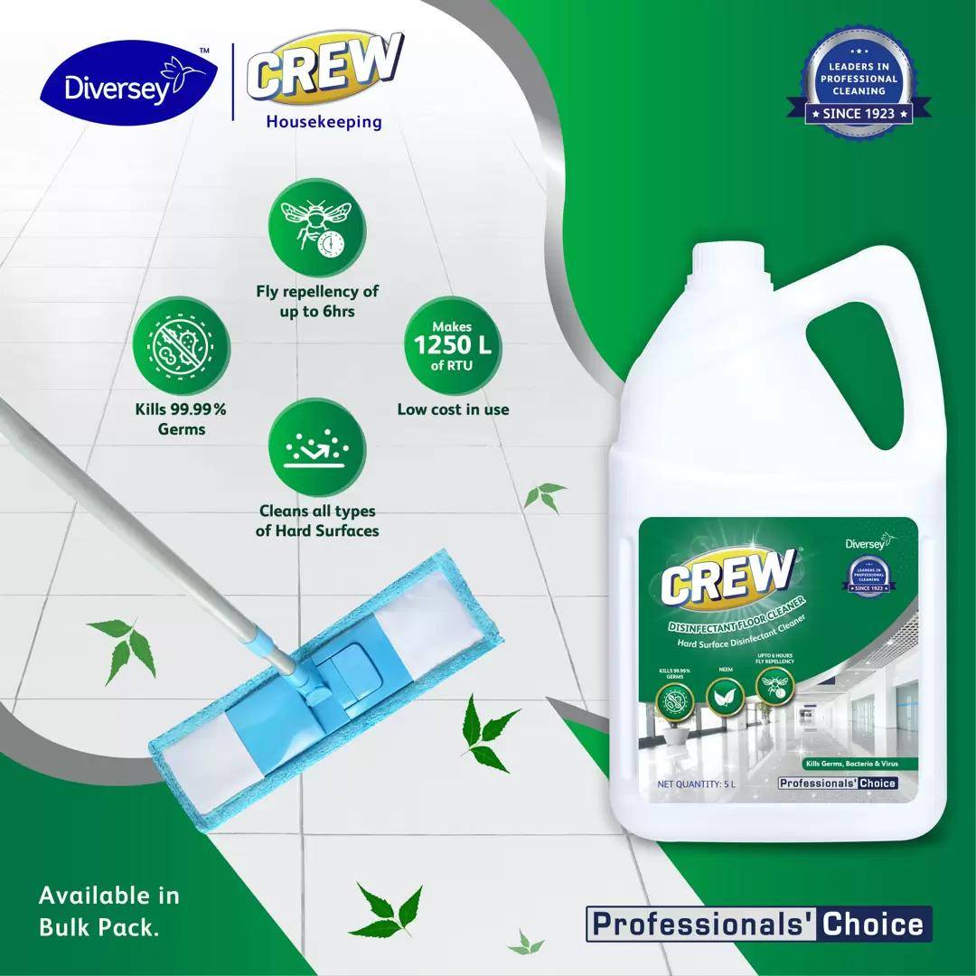 Crew Disinfectant Floor Cleaner (Neem), 5L - Thumbnail 2