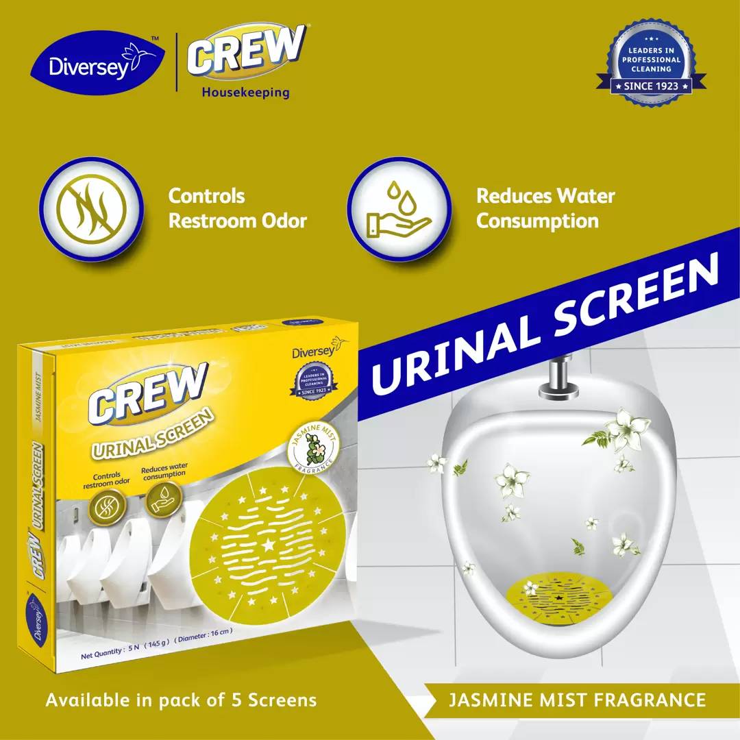 Image 2 of Crew Urinal Screen (Jasmine Mist) 5 Nos