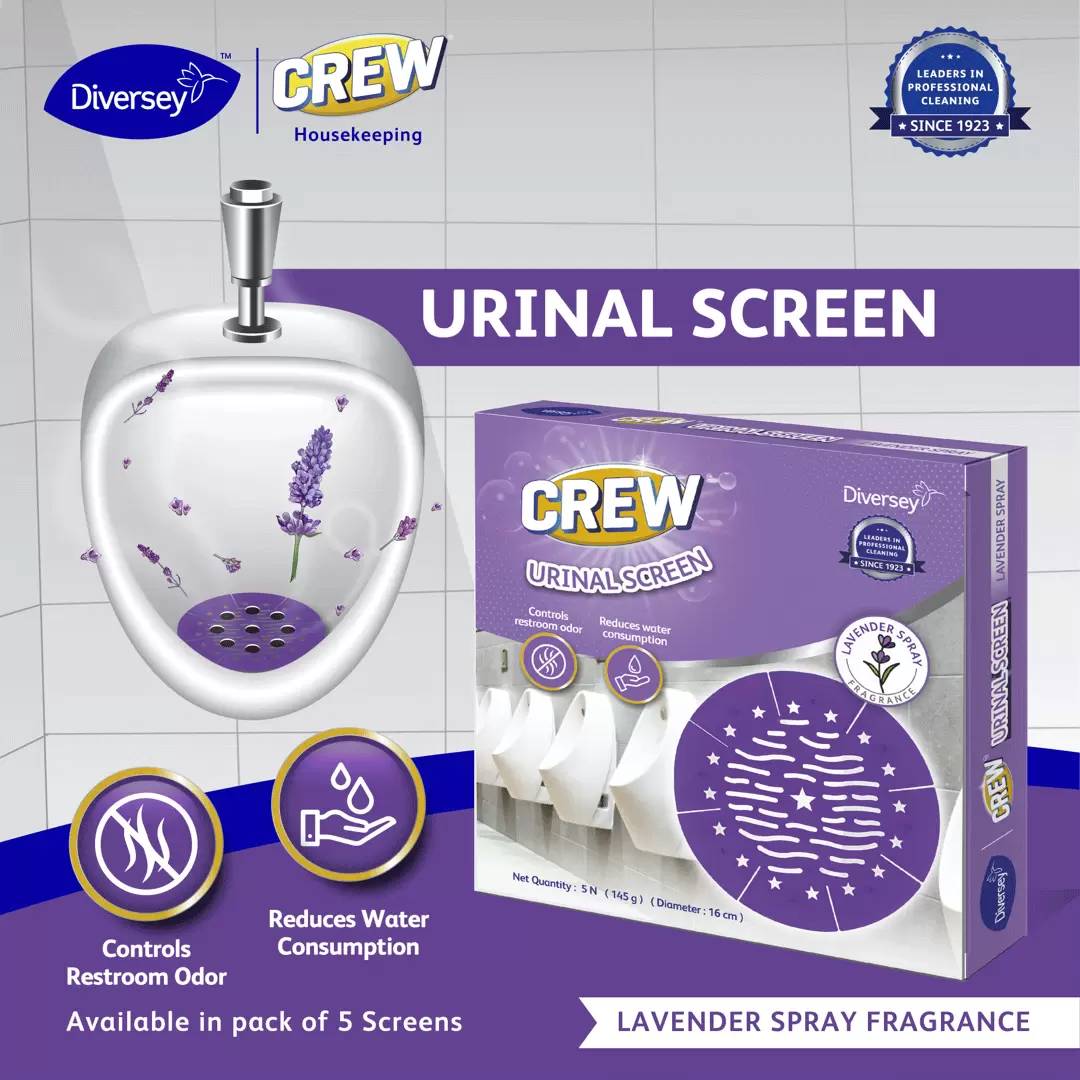 Image 2 of Crew Urinal Screen (Lavender) 5 Nos