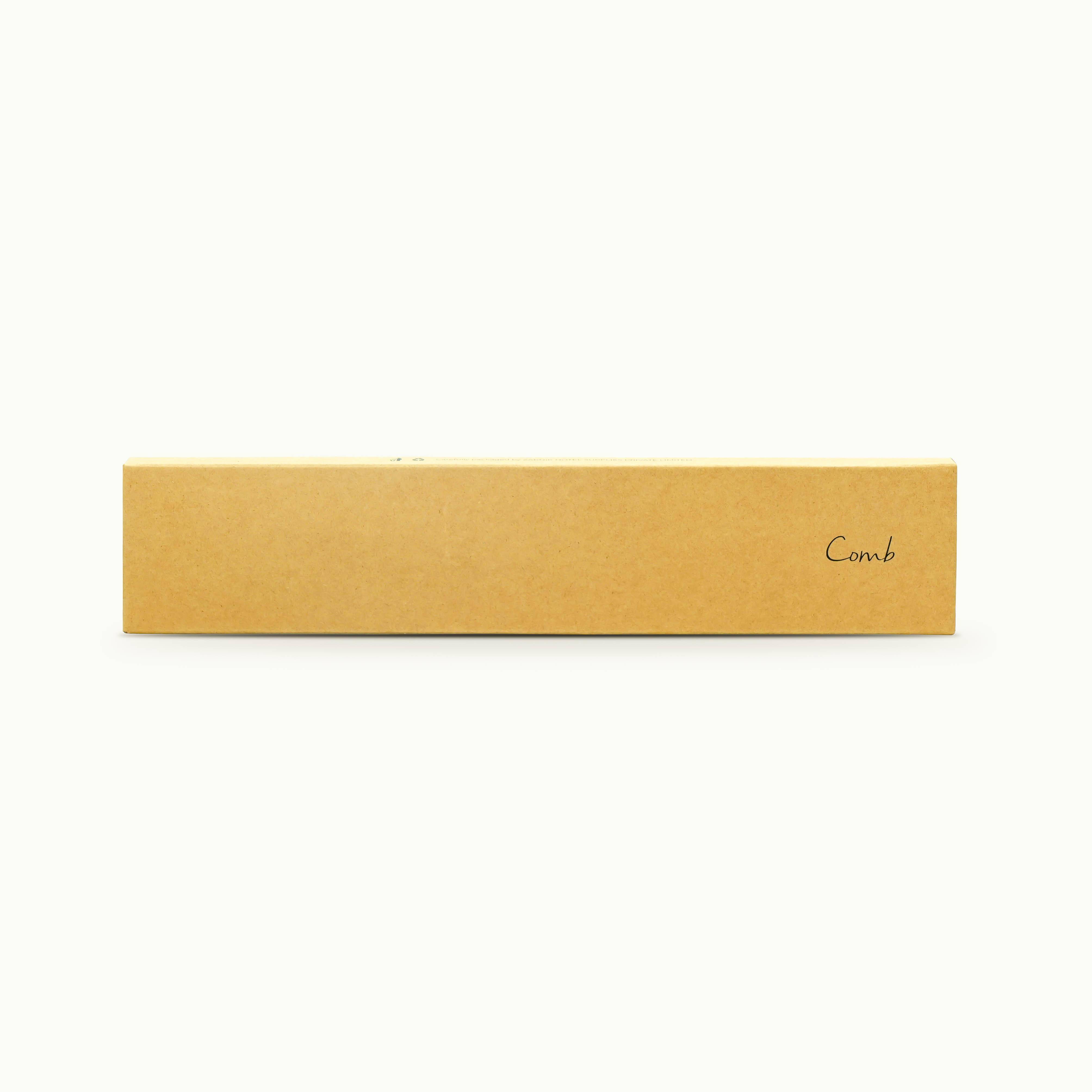 Eco-Friendly Bamboo Comb in Recyclable Kraft Box