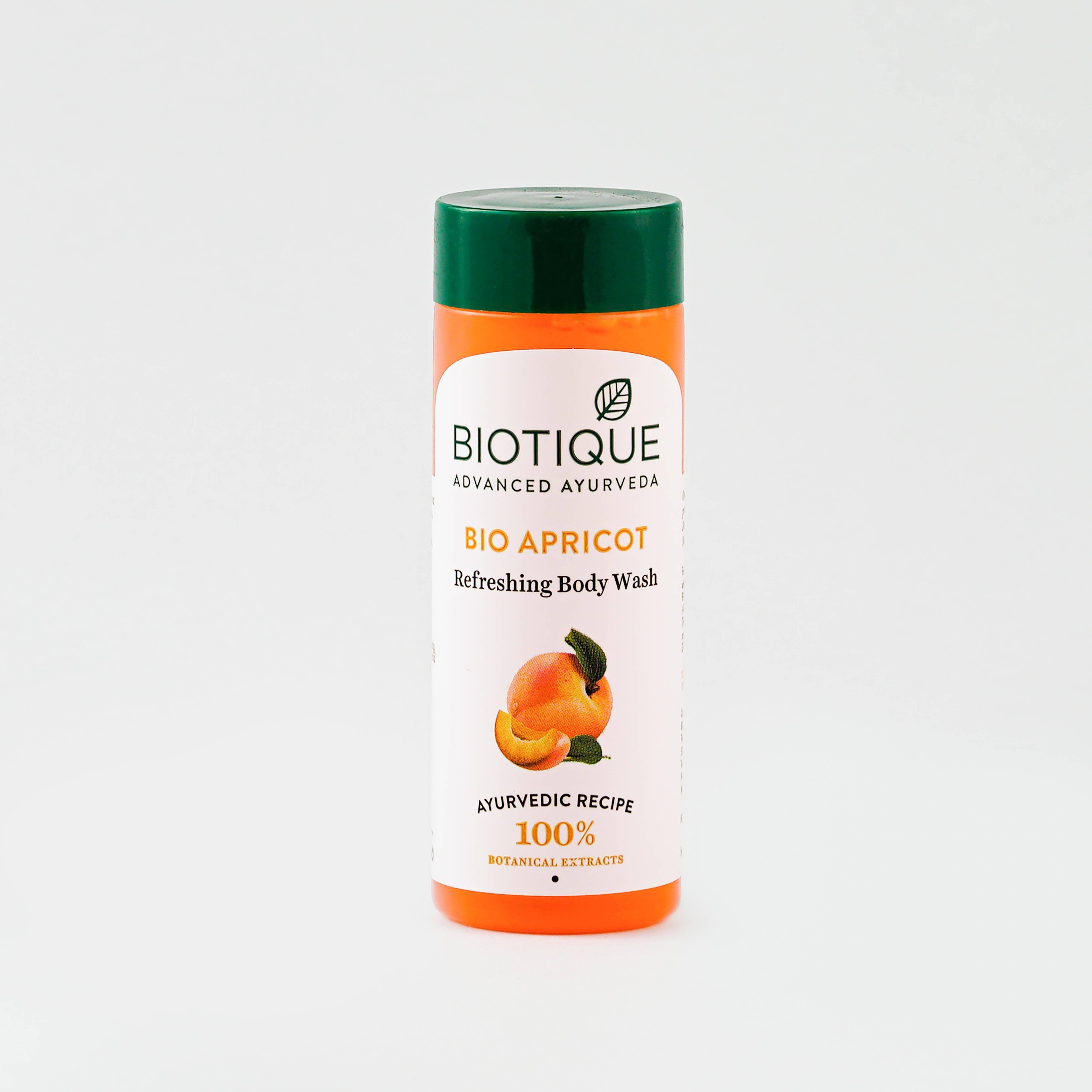 Biotique Apricot Body Wash (Shower Gel), 35ml - Thumbnail 1