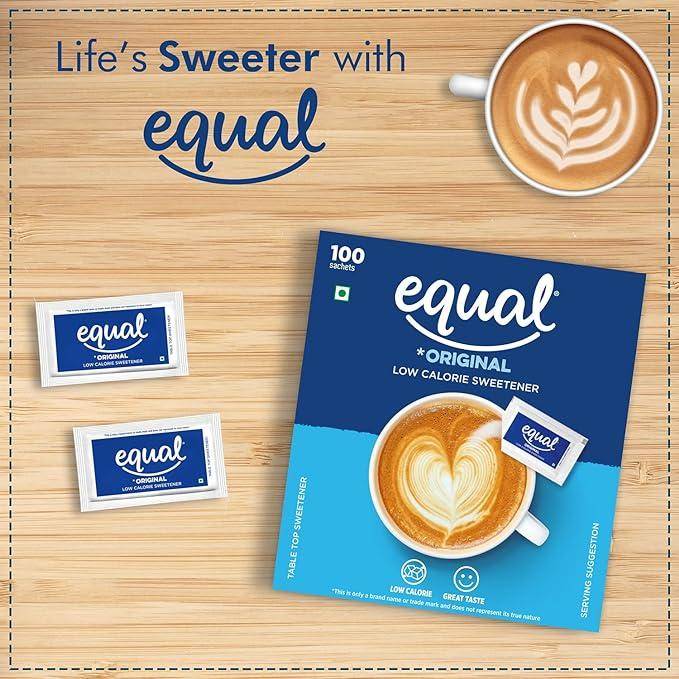 Equal Original Low Calorie Sweetener - 100 Sachets Pack