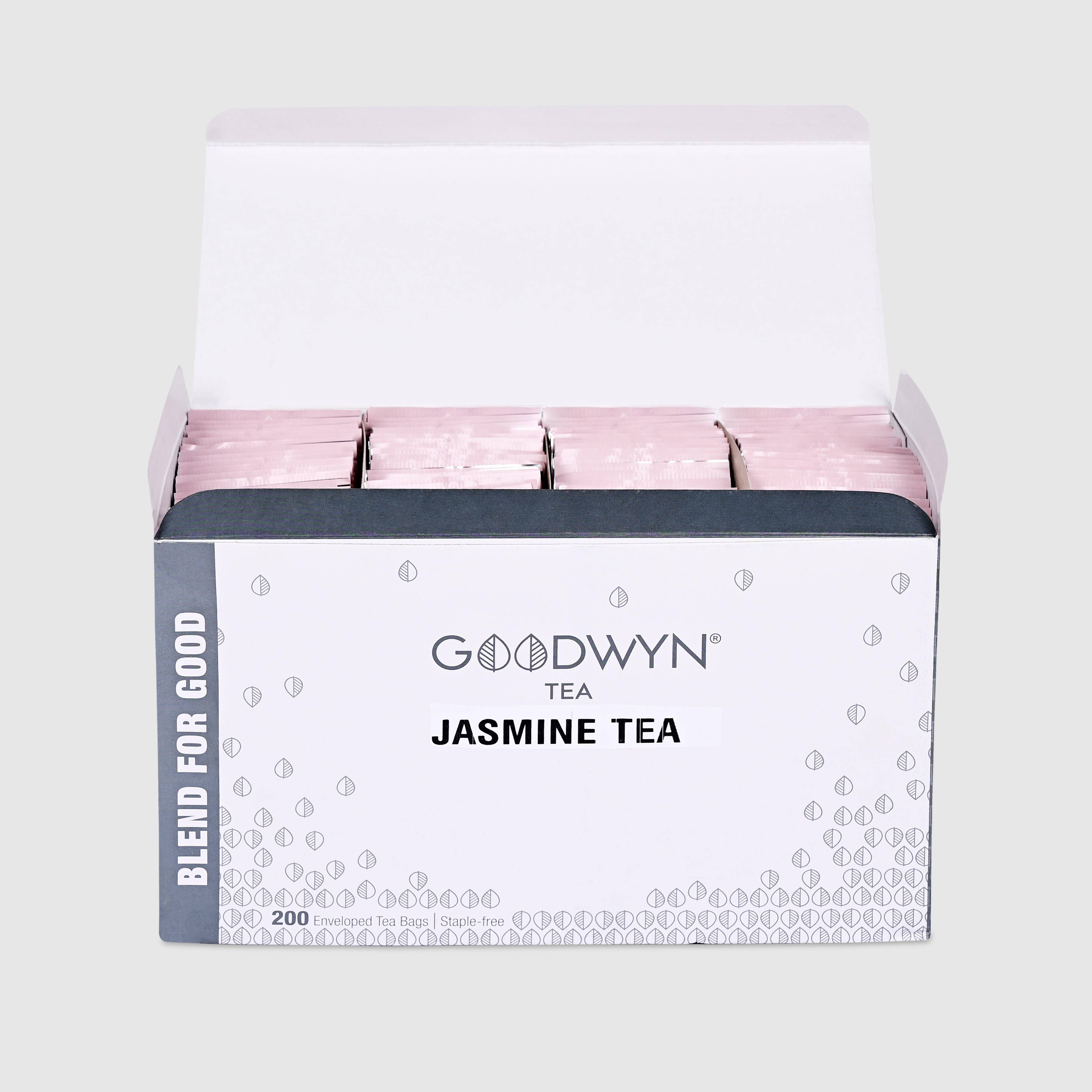 Image 3 of Goodwyn Jasmine Green Tea Enveloped Tea Bags 100s