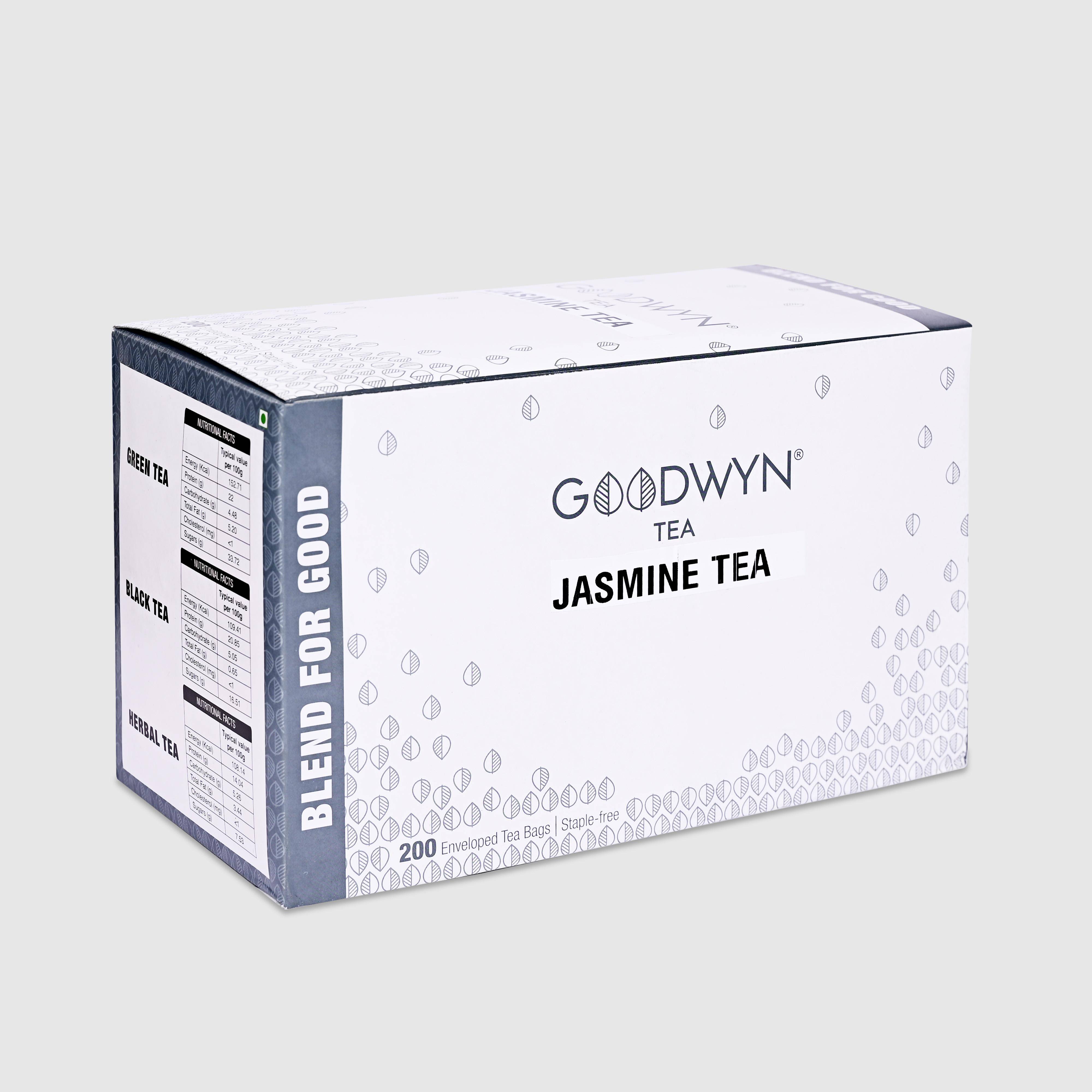 Image 6 of Goodwyn Jasmine Green Tea Enveloped Tea Bags 100s