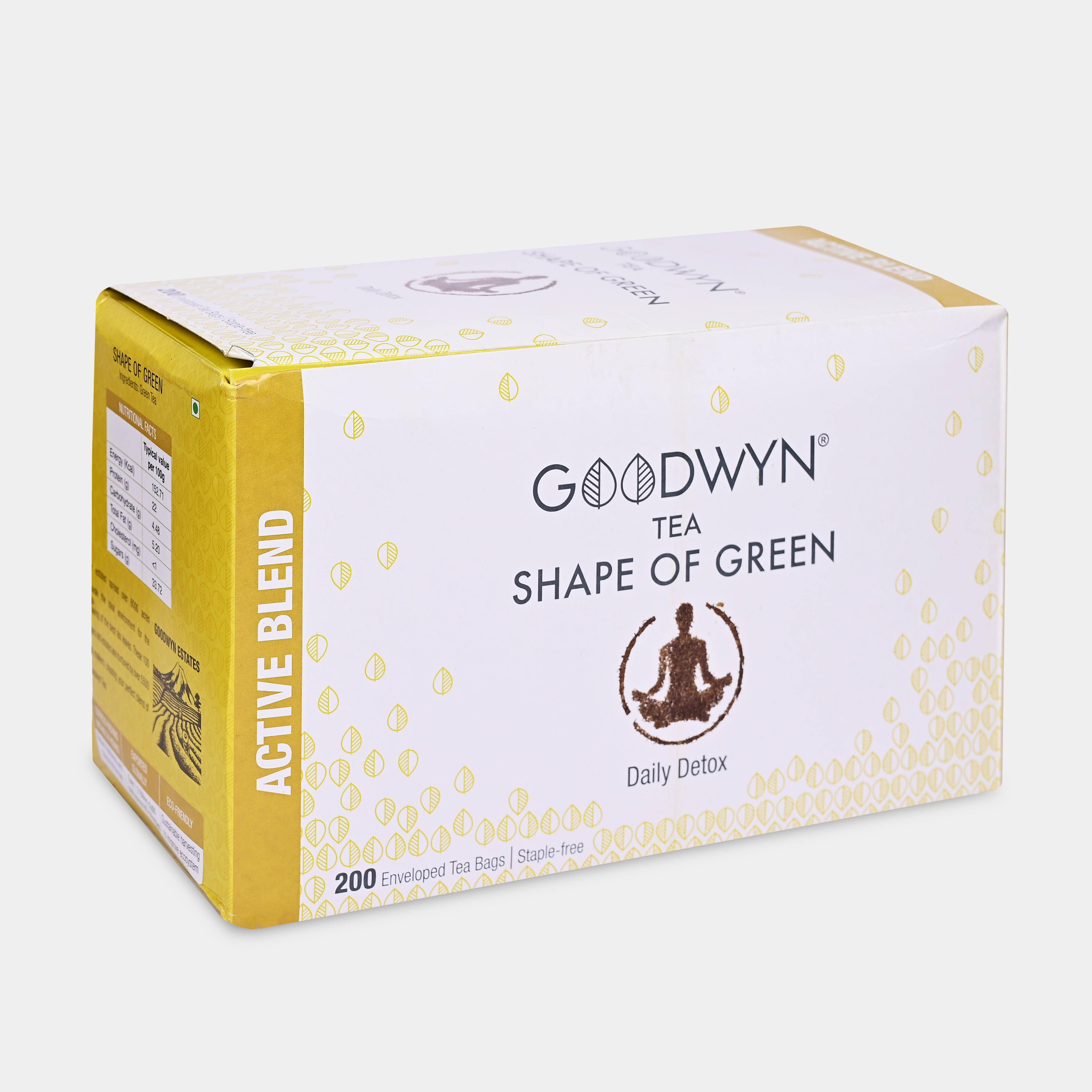 Goodwyn Shape Of Green Enveloped Tea Bags 200s