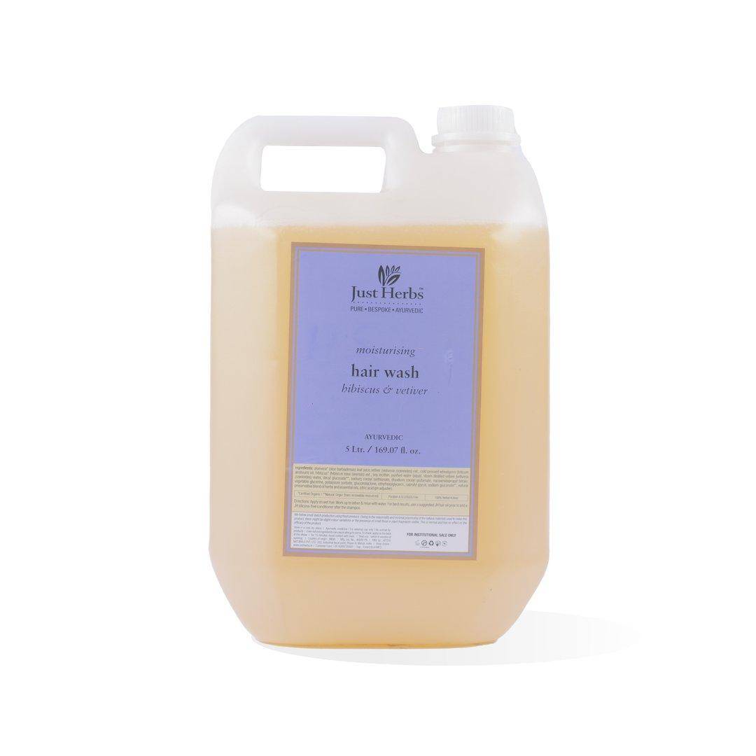 Image 1 of Just Herbs Bulk Shampoo, 5 Litre, Hibiscus and Vetiver