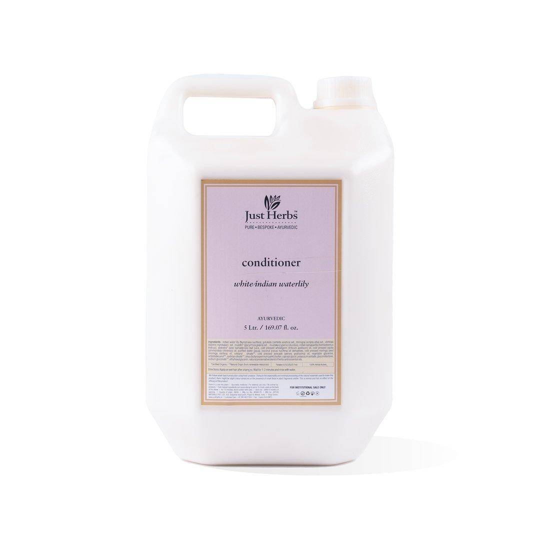 Main image of Just Herbs Bulk Conditioner, 5 Litre, White Indian Waterlily