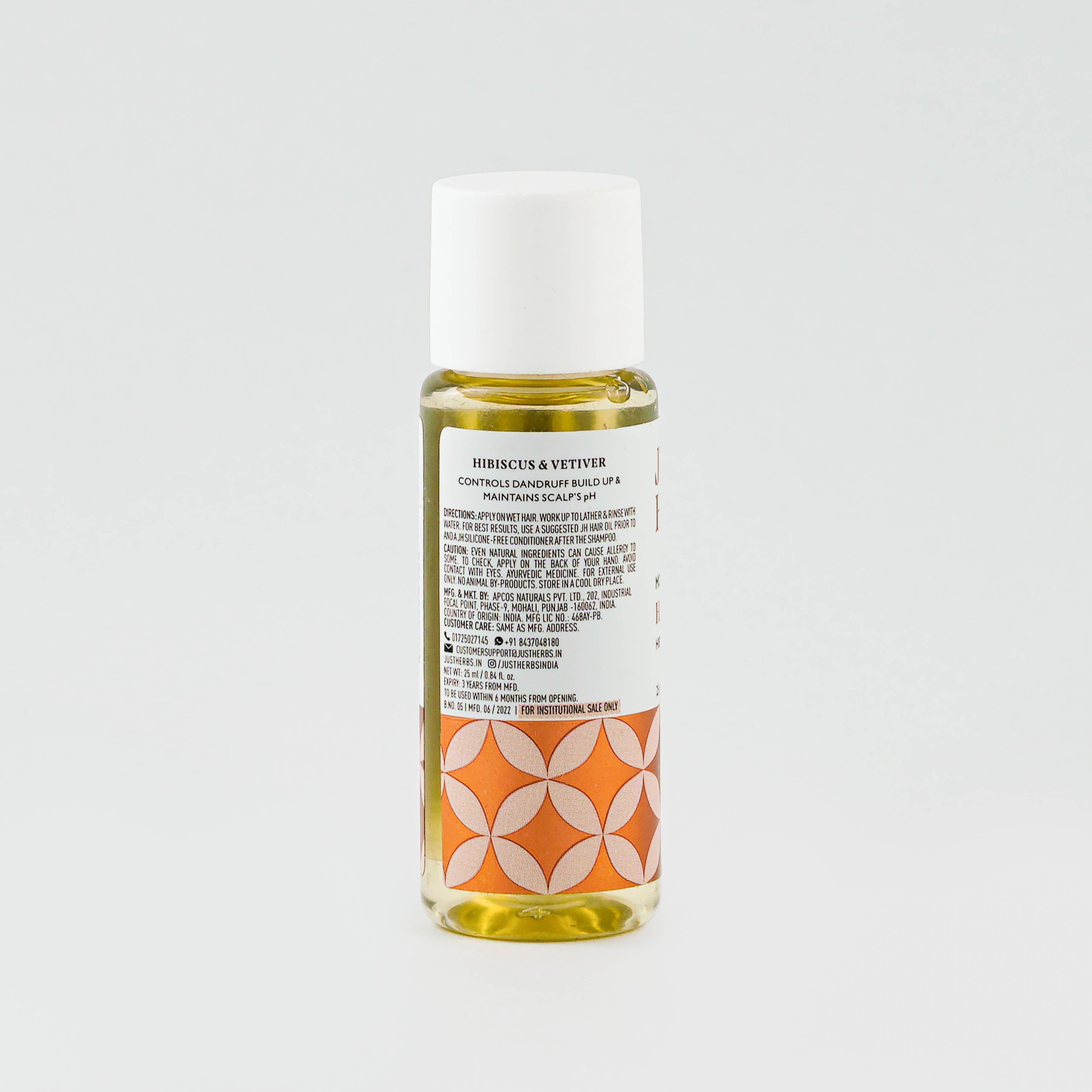 Image 2 of Just Herbs Shampoo 25 ml, PET Bottle