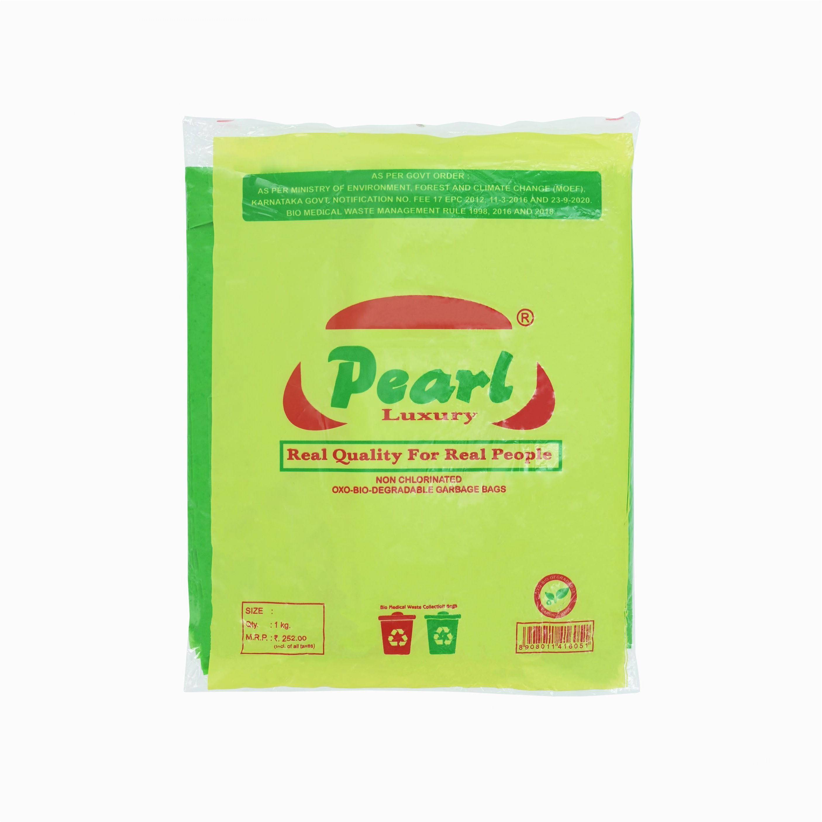 Pearl Oxo-Biodegradable Garbage Bag 30x50 Green