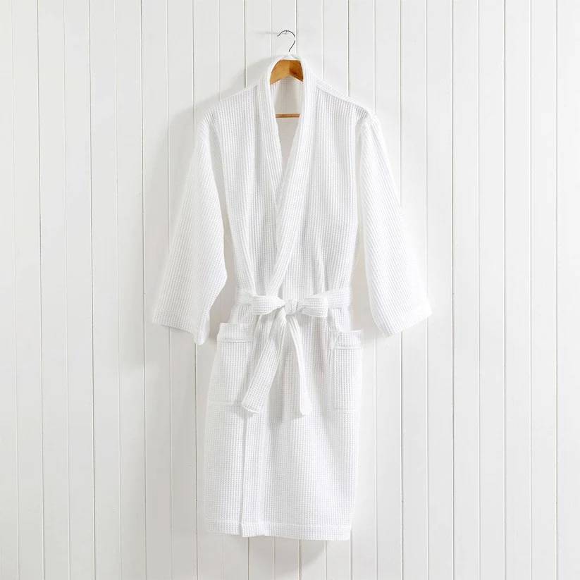 Image 2 of SOHUM Bathrobe - 100% Waffle Cotton, Free Size with Belt