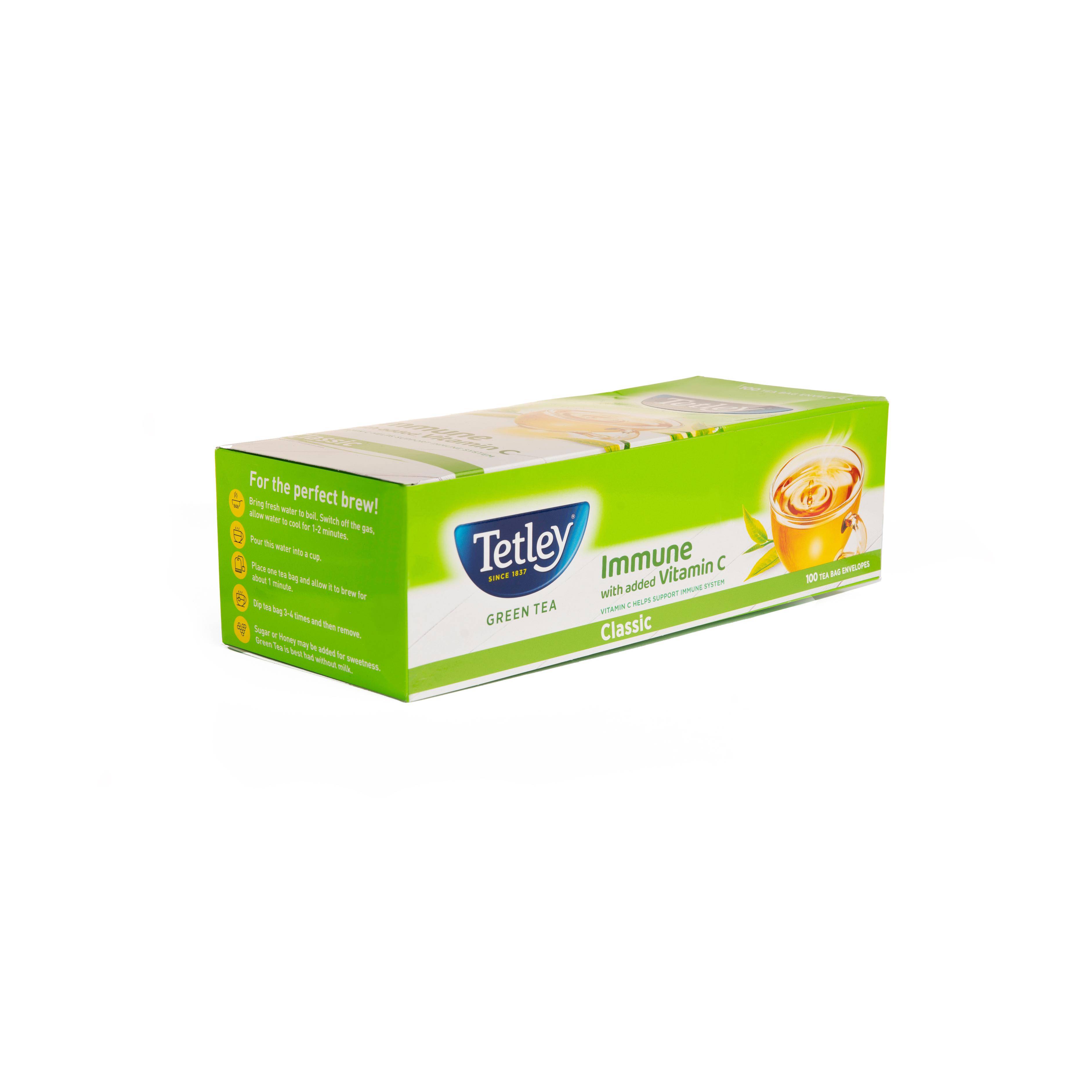 Tetley Green Tea Classic Envelope Tea Bags 100s - Image 6